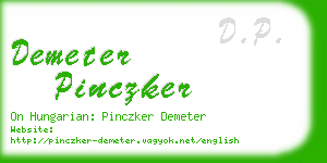 demeter pinczker business card